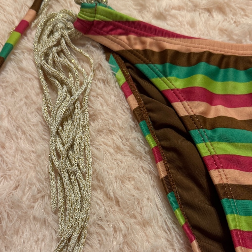 VIX Striped Multicolor Bikini - Picture 7 of 11